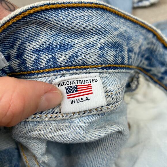 Re/Done Levi's High Rise Slim Straight Leg Jeans Women's 24 - Picture 12 of 13